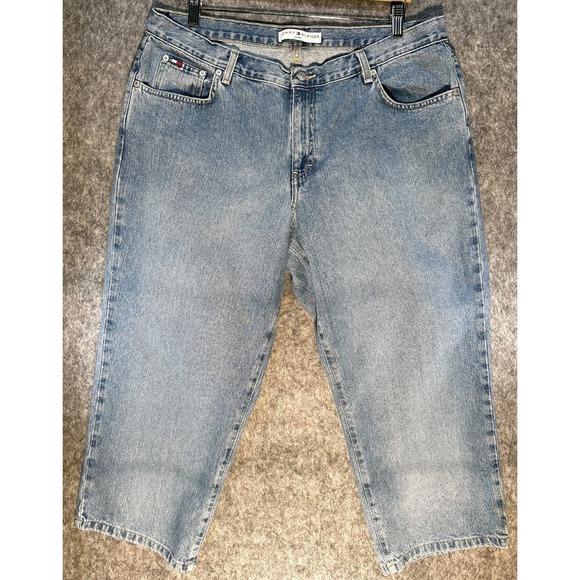 Tommy Hilfiger Denim - Tommy Hilfiger Cotton Capri Cropped Medium Wash Blue Denim Women's Size‎ 16
